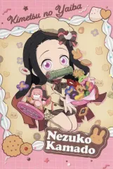 【中古】ポストカード 竈門禰豆子 ポストカード 「鬼滅の刃×ufotable Cafe×マチ★アソビCAFE バレンタイン＆ホワイトデーイベント2025 後期」 ドリンクメニュー注文特典