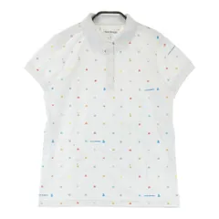 サイズ：1 JACK BUNNY ジャックバニー ×PAC-MAN 半袖ポロシャツ 総柄 ホワイト系 [240101441146] ゴルフウェア レディース ストスト