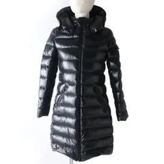美品☆国内正規品 MONCLER モンクレール 19AW キッズ MOKA フード・ロゴワッペン付 ダウンコート ブラック 12 anni 152ｃｍ レディース可◎のサムネイル