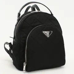 極美品 PRADA プラダ キルティング ナイロン バックパック