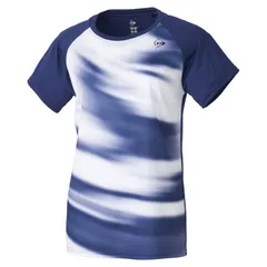 DUNLOP(ダンロップ) ゲームシャツ ＤＡＰ－１４６０Ｗ テニス・バドミントン ウェア（レディース） (DAP1460W)、(N)ネイビ－