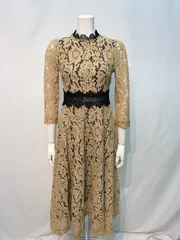 1573 キャバクラ ドレス 総レース シースルー タイト ロング 二次会 結婚式 パーティー 華やか キャバドレス S