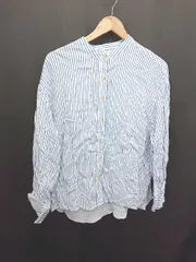 ◇ Θ CIAOPANIC TYPY チャオパニックティピー ストライプ 長袖 シャツ サイズONE ホワイト ブルー レディース E  【1411130009365】