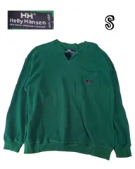 Helly Hansenヘリーハンセン　ワンポイント厚手ロンT 　緑os00079　S