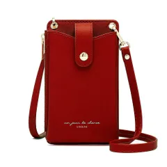 【特価】[LEOLEO] スマホポーチ レディース ショルダーバッグ 斜めがけ 携帯ポーチ ショルダー ポシェット手提げ 人気 可愛い 軽量 財布