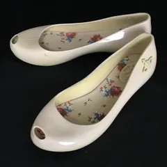 ヴィヴィアンウエストウッド/vivienne westwood★ラバーパンプス【37/23.0-23.5/ベージュホワイト/BEIGE】靴/Shoes/pumps◆Q-314<sale>