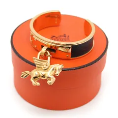 中古 良品】エルメス HERMES ケリーバングル ペガサスチャーム(カデナ  