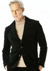 未使用 AKM L ブラック HEAVY VELOUR SWING EASY JACKETのサムネイル