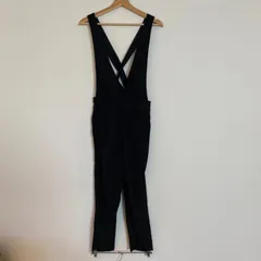 M0056 【送料無料】　GU  カットソーサロペットパンツ　ブラック　M レディース　春夏