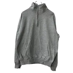 Champion ロゴスウェット トレーナー L グレー チャンピオン ハーフジップ プルオーバー トップス 古着卸 アメリカ仕入 a709-5479