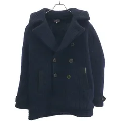 BLUE BLUE ブルーブルー 裏ボアニットPコート  ネイビー 2のサムネイル