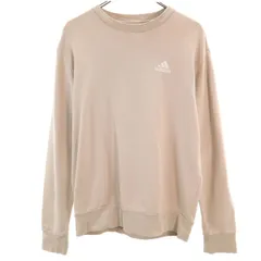 adidas アディダス 長袖 トレーナー M グレージュ スウェット メンズ 古着