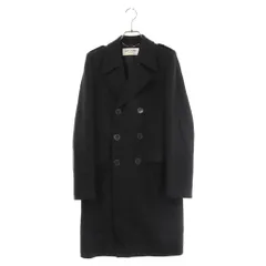 SAINT LAURENT PARIS (サンローランパリ) 16SS ダブルブレストチェスターコート ジャケット ブラック 416961 Y557Kのサムネイル