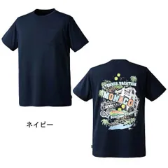 【新品】prince（プリンス）吸汗速乾 半袖 テニス ウェア メンズ ユニセックス Tシャツ　ネイビー　MS3018-127