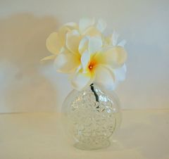 プルメリアピック　造花　花径7cm　全長12cm　asca