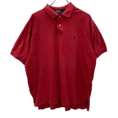 Polo Ralph Lauren 半袖 ポロシャツ XL レッド ポロラルフローレン ワンポイントロゴ刺繍 古着卸 アメリカ仕入 a707-5114
