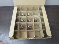 M0331【未使用品】レトロ 東西電気産業（株）トウザイ寸丸ランプ 100/110V2C 口金E26 クリヤー 7個