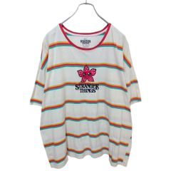 [STRANGER THINGS] 데모 고르곤 자수 테두리 T 셔츠 A-3865