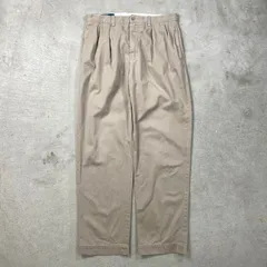 90年代 Polo by Ralph Lauren ポロバイラルフローレン 2タック ワイド チノパンツ ポロチノ メンズW33 