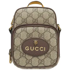 グッチ GUCCI ショルダーバッグ ネオ ヴィンテージ GGスプリームキャンバス ベージュ×エボニー ヴィンテージ金具 658556 【箱】【中古】