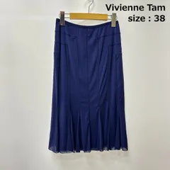 【希少】【美品】VIVIENNE TAMネイビー スカート レース　0サイズ 希少】【美品】VIVIENNE TAMネイビー スカート レース 0サイズ