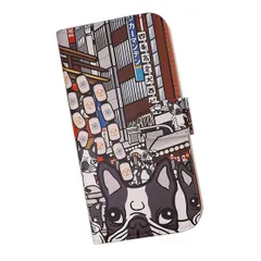 手帳型 スマホケース けいすけ 京都 フレンチブルドッグ 祇園祭 009