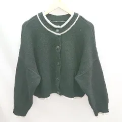 ◇ vis-<!-利用不可文字-!>-vis フロントボタン シンプル ニット 長袖 カーディガン サイズF ブラック レディース E  【1303090008161】