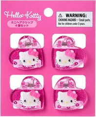 サンリオ SANRIO ミニヘアクリップ 4個セット ハローキティ キティちゃん ピンク ヘアアクセサリー 159069