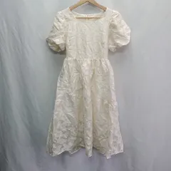 ◇ ⊂ ◎●未使用● DAY CLOSET デイ クローゼット レース 半袖 ロング ワンピース サイズS オフホワイト レディース E  【1502180078842】