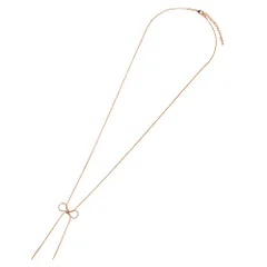 【ピンクゴールド×67cm】[Cream dot. クリームドット公式] ネックレス レディース  金属アレルギー ニッケルフリー ショート ロング チョーカー チェーン リボン スネークチェーン 3タイプ 