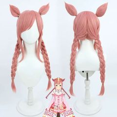 ウマ娘 プリティーダービー アグネスデジタル コスプレ ウィッグ 耳付き