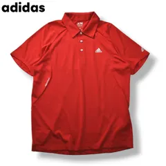 古着 アディダス ゴルフ adidas GOLF 半袖 ポロシャツ M レッドのサムネイル