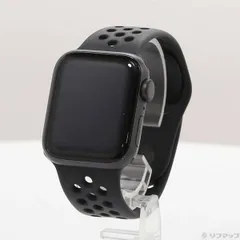 〔中古品〕 Apple Watch SE 第1世代 Nike GPS 40mm スペースグレイアルミニウムケース アンスラサイト／ブラックNikeスポーツバンド【258】