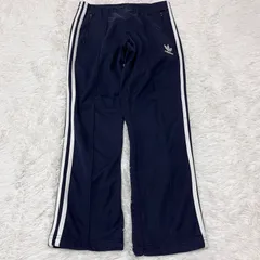 古着 adidas アディダス トラックパンツ ネイビー スリーストライプス 259-144