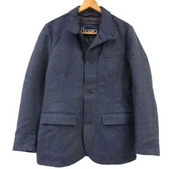 美品◆HERNO ヘルノ IN-TECH 機能素材 中綿入り ウールコート ジャケット メンズ 秋冬物