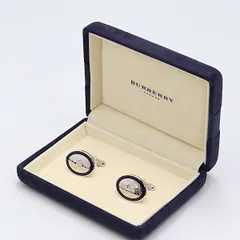 箱付 美品 バーバリー シルバーカラー カフス ファッション・ブランド小物2000000 NSK KTU