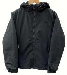 ザノースフェイス THE NORTH FACE コンパクト ノマド 軽量ジャケット アウター フーディ ナイロン ボア フリース ロゴ 刺繍 BLACK 黒 NPW72433 ジャケット ワンポイント ブラック Lサイズ 104LT-79