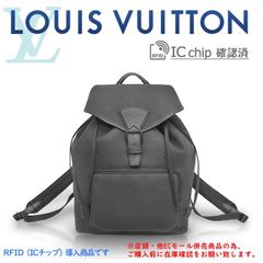 ※併売商品※◆中古美品◆LOUIS VUITTON【ルイヴィトン】モンスリ バックパック リュック モノグラム トリヨン レザー ブラック 男女兼用　M857