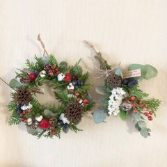 クリスマスリース&スワッグ⭐︎ドライフラワーリース&スワッグ