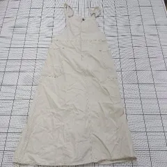 ◇ Θ niko and … ニコアンド 大人系 ノースリーブ 膝下丈 ワンピース サイズL ベージュ系 レディース E  【1508250005350】