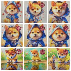 オーダー受付 パネル販売 食パン 犬柄パネル生地 柴犬 チワワ