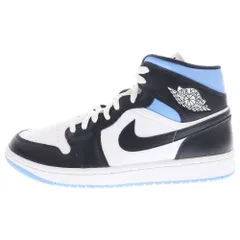 NIKE (ナイキ) WMNS AIR JORDAN 1 MID UNIVERSITY ウィメンズ エアジョーダン 1 ユニバースティブルー ミッドカットスニーカー ブルー US11/28cm BQ6472-102