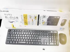 【HY】O【新古品】エレコム TK-FDM110MBK 無線薄型フルキーボード＆マウスセット USBレシーバー付き コンパクト設計 JIS日本語配列 2.4GHzワイヤレス クリック感軽快[送料無料(一部地域を除く)]HY003