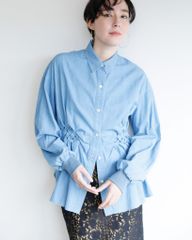 ウエストバスケットシャンブレーシャツ ラリアムー 38サイズ 長袖 2511642 春 夏 レディース カジュアル lady 30代 40代 50代  ギフト 即納 洋服  合わせやすい ハルズアミ 新品 正規品 lallamu