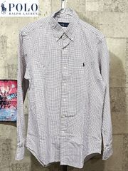 ポロラルフローレン 正規 タッターソールチェック 長袖 ボタンダウンシャツ S メンズ ワンポイント POLO RALPH LAUREN