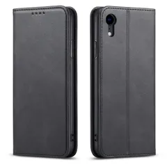 【新着商品】xr xr (iphone ブラック) PinLiSheng 360度保護 対応 ケースxr iphone iphone スタンド機能 カード収納 マグネット式 放熱性 着脱しやすい 軽量 耐衝撃 レザー 携帯カバー 手帳型 スマホケース ケース