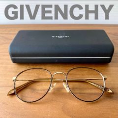 未使用 ジバンシィ GIVENCHY メガネフレーム ゴールド系 ゴールドフレーム 金縁 ファッションメガネ 高級感  上品デザイン 人気モデル メンズ レディース ユニセックス アイウェア ケース付き ジバンシー