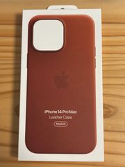 新品未開封 Apple MagSafe対応iPhone 14 Pro Maxレザーケース - アンバー ​​​​​​​ 未使用品