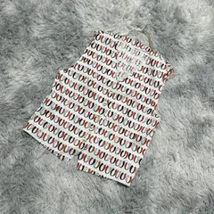 【レア】 総柄ベスト【F】個性的  レトロ  レディース  マルチカラー  一点もの  【送料無料】