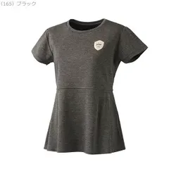 【新品】prince（プリンス）レディース テニスウェア ゲームシャツ レディース・ウィメンズ テニスウエア UVカット UPF50+ テニスウェア WF4084   ブラック  WF4084-165